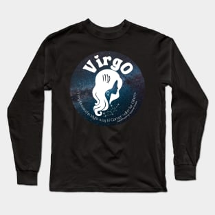 Cosmic Virgo Zodiac Character Long Sleeve T-Shirt